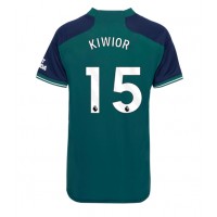 Camiseta Arsenal Jakub Kiwior #15 Tercera Equipación Replica 2023-24 para mujer mangas cortas